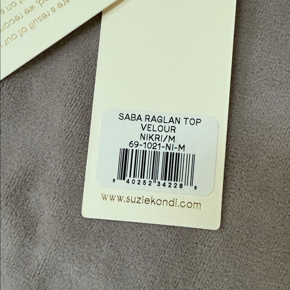 Suzie Kondi NIKRI SABA Raglan Velour Top - Picture 5 of 9